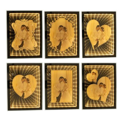 Marco de fotos 3D vertical 15x20cm (con Luz USB)