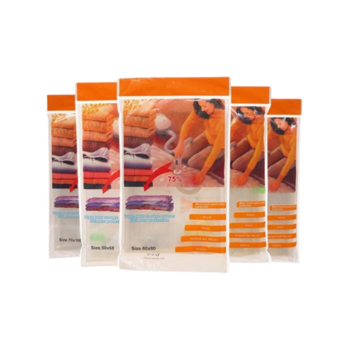 Bolsa de vacío transparente ZKD68*98 cm para almacenamiento compacto - Imagen 1