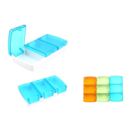 308 Pastillero De 3 Compartimentos 9,5x5x2 Ideal Para Viajes