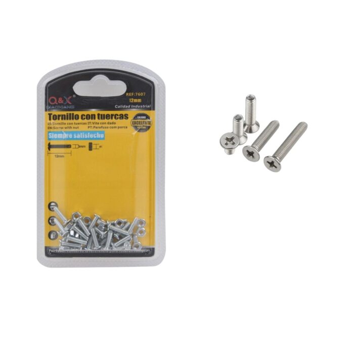 62354596 Perno Cruzado Con Tuerca 4*12+M4 - Imagen 1