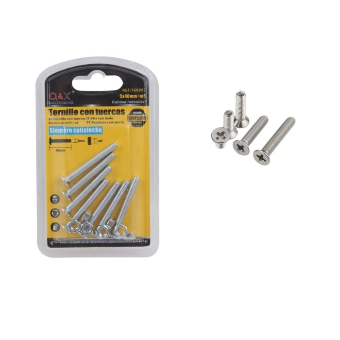 62354579 Perno Cruzado Con Tuerca 5*40+M5 - Imagen 1