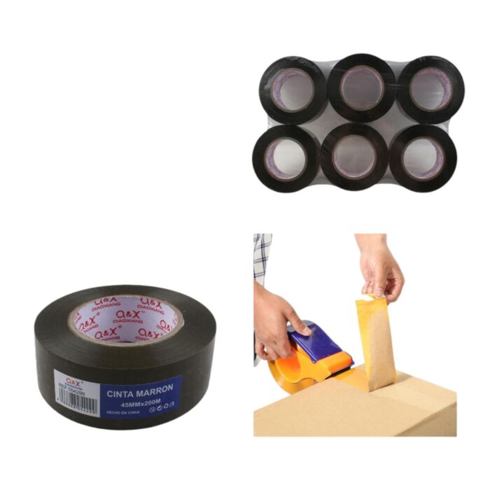 Cinta adhesiva marrón 4.5 cm x 200 m - Imagen 1