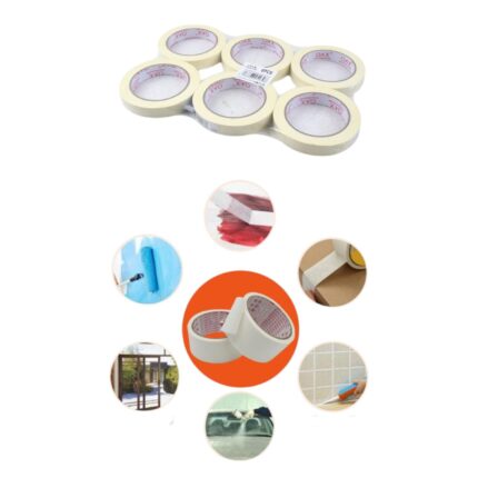 Cinta adhesiva masking tape 1.8 cm x 40 m para manualidades