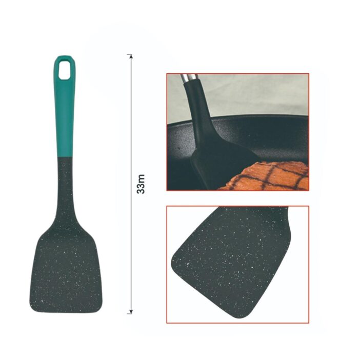 01797bec-ddb9-4579-8f23-de9b7e093cb6.jpg Espátula de plástico con diseño en puntos grises - Imagen 2