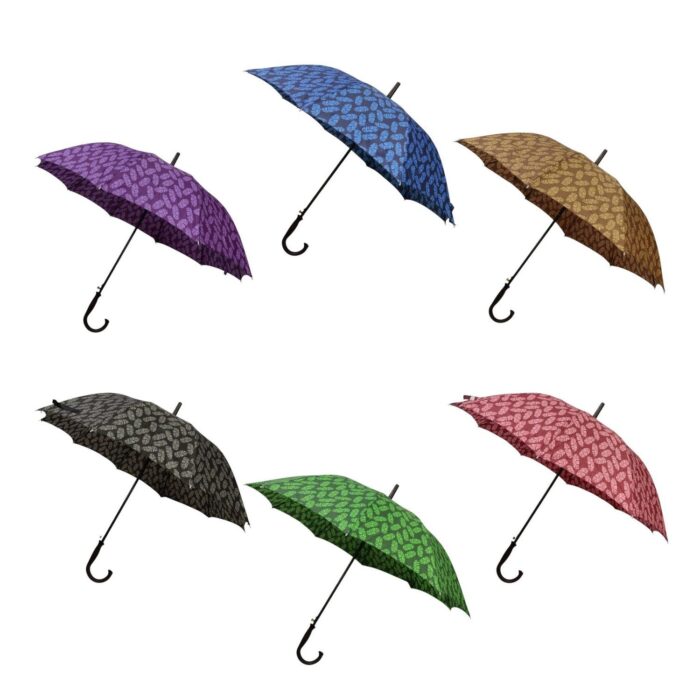 Paraguas Semiautomático con Diseño de Hojas 56CM 10K - Imagen 1