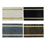 Set de 6 manteles individuales con detalles dorados 30x45 cm