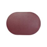 Mantel ovalado individual de cuero mate 30x45 cm - Imagen 4