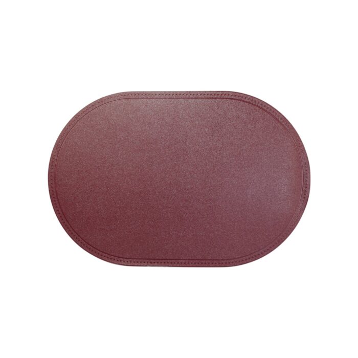 035984-3 Mantel ovalado individual de cuero mate 30x45 cm - Imagen 4