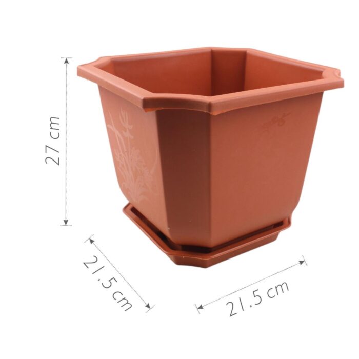 ZY280 x 280 Maceta de plastico 27 x 21.5 cm - Imagen 2