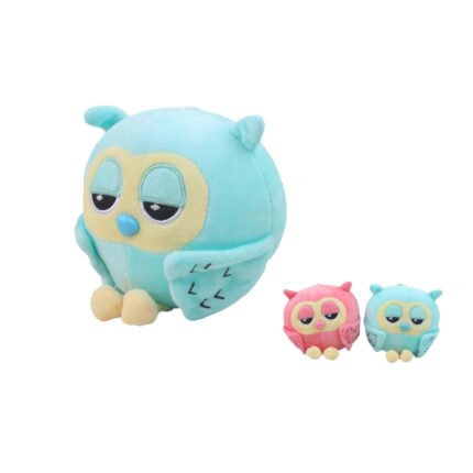 Búho de peluche 18 cm con ojos grandes