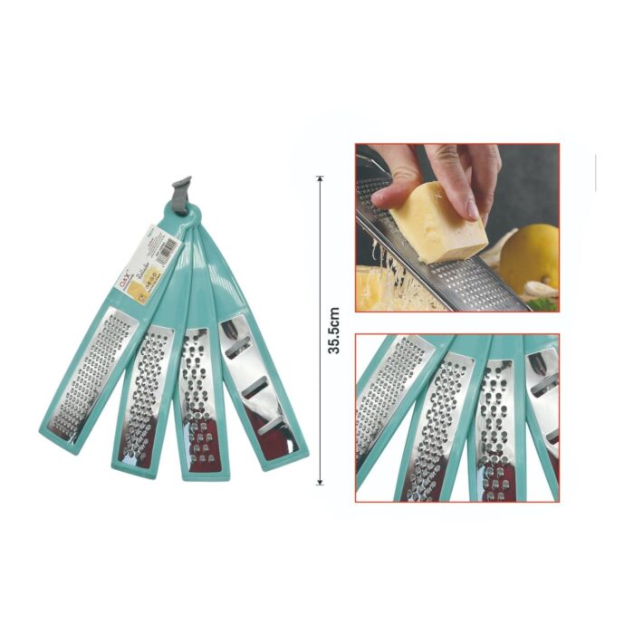 0c612bd9-2323-418c-9ffc-f3770d95cc08.jpg Juego de 4 Ralladores Plásticos Versátiles para Cocina - Imagen 2