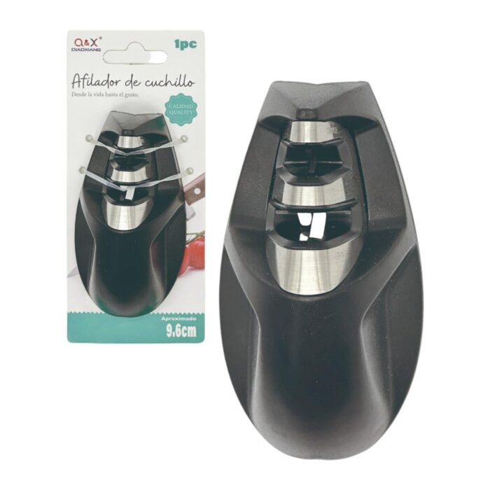0e6511f8-0de1-43fb-81fb-2f839a4d3c66.jpg Afilador de cuchillos ergonómico - plástico y hierro - Imagen 1