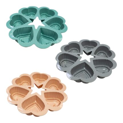 Molde de Silicona para Corazones Individuales - 25×4.5 cm (6 porciones)