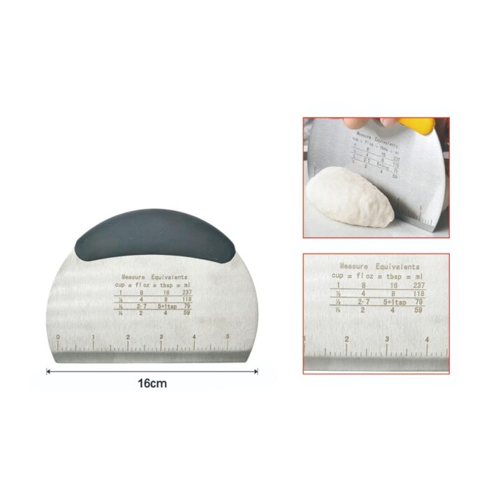 Espátula de acero inoxidable y TPR para ingredientes secos, 16*11.6CM - Imagen 2