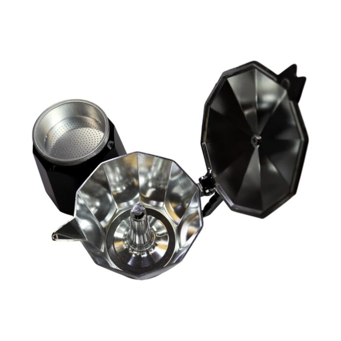 126d948a-9ee5-4c65-aa19-030b9f1724bd.jpg Cafetera negra clásica italiana (14 tazas) - Imagen 3