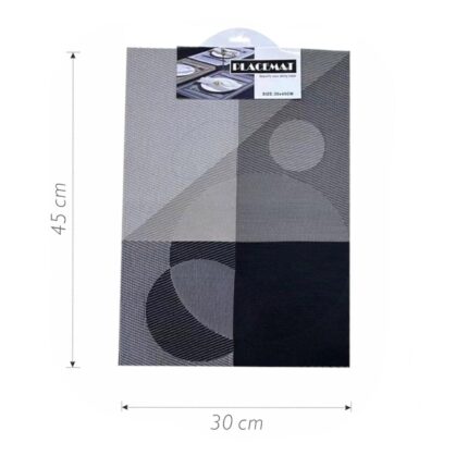 Juego de 6 manteles individuales rectangulares con diseño de molinillo 30x45 cm