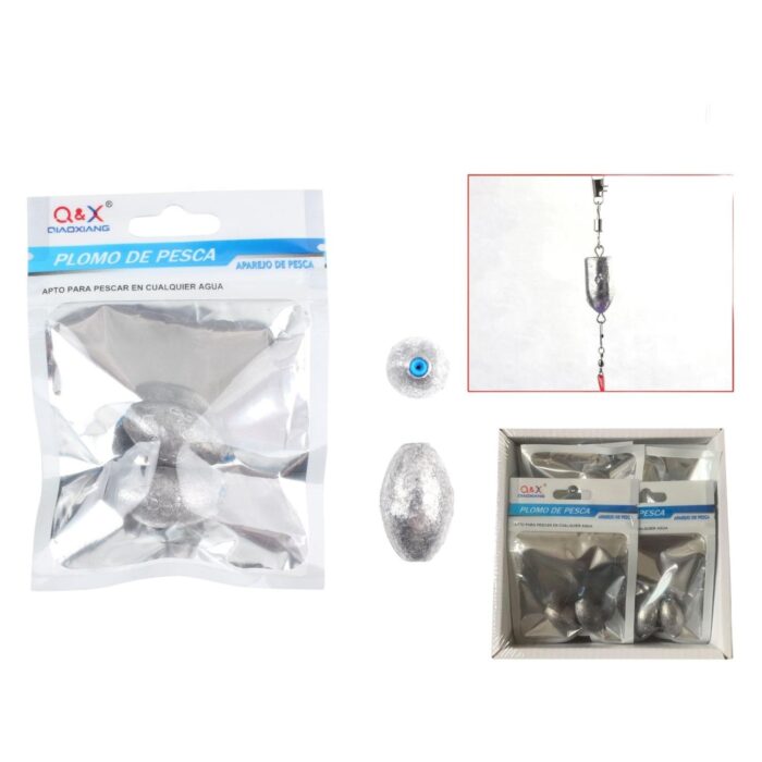 Colgante De Plomo Estilo Japones No Da?ino 40G 2Pcs - Imagen 1