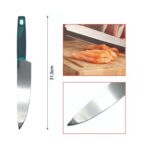 Cuchillo de chef profesional con mango gris ergonómico - Imagen 2