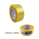 Cinta adhesiva transparente amarilla de 4.5 cm x 120 m - Imagen 2