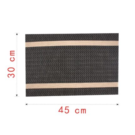Set de 6 manteles individuales con detalles dorados 30x45 cm