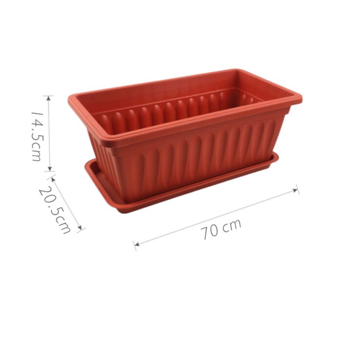 Maceta plastico 70 x 20.5 x 14.5 cm - Imagen 2