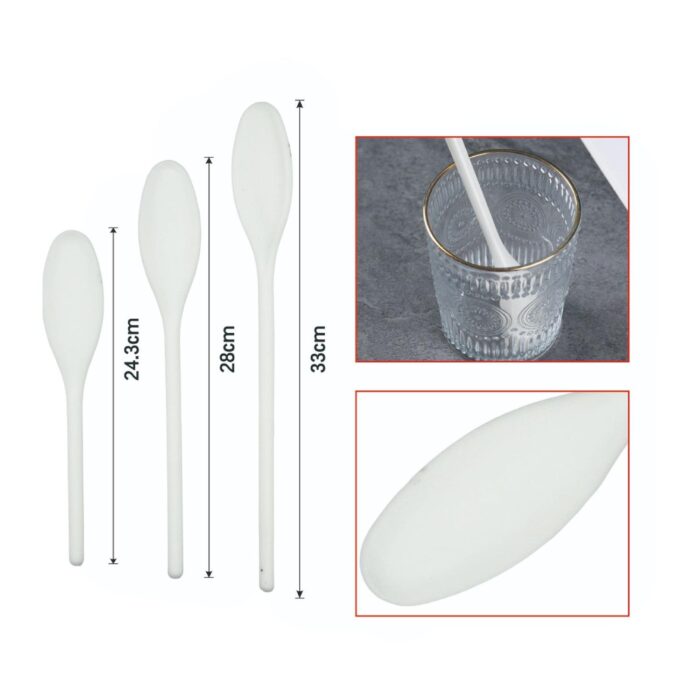 218aef2e-db68-4f33-8cbb-53171ed62d48.jpg Juego de 3 cucharas plásticas largas blancas para servir y medir ingredientes - Imagen 2