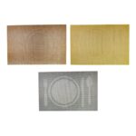 Set de 6 manteles individuales rectangulares con diseño de utensilios 30x45 cm