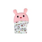 Guantes mordedores para bebé con textura de silicona y diseño conejo - Imagen 4