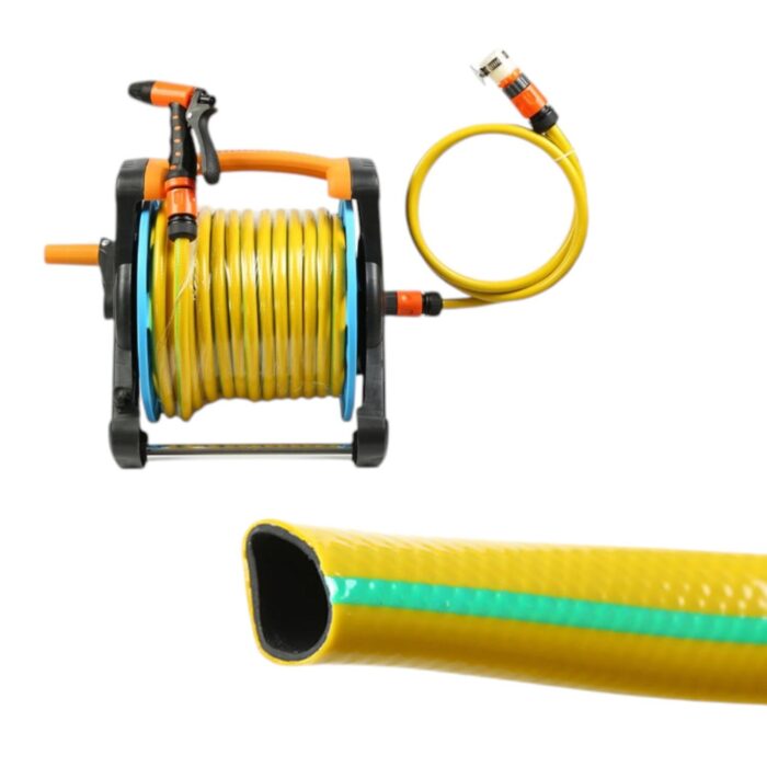 Manguera De Agua Para Jardín Tira Amarilla Y Verde 1/2Pvc 30M - Imagen 2