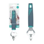 Extractor de gaseosa con mango ergonómico en plástico gris