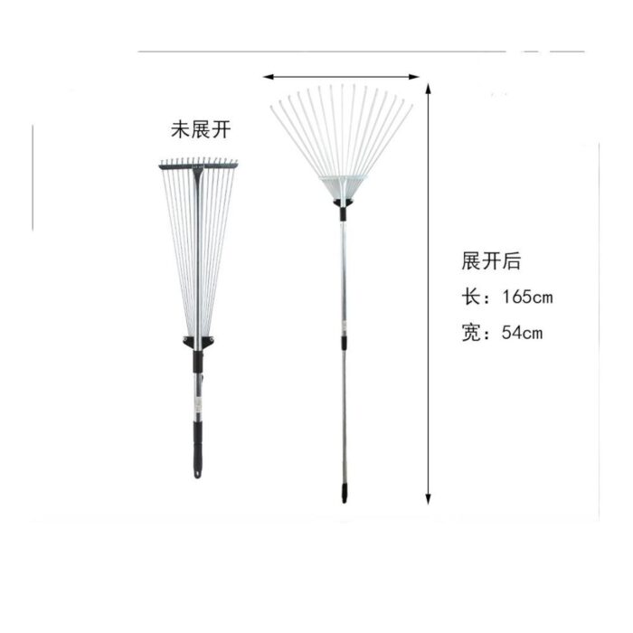 274c2f40-5240-412d-9920-1ec06851fcfd.jpg Rastrillo para Césped con Mango Extensible - 47cm - Imagen 2