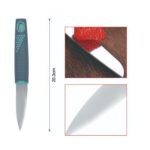 Cuchillo pelador de frutas con mango de plástico gris - Imagen 2