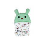 Guantes mordedores para bebé con textura de silicona y diseño conejo - Imagen 5