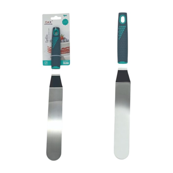 Espátula larga de control con mango plástico gris (25.4 cm) - Imagen 1