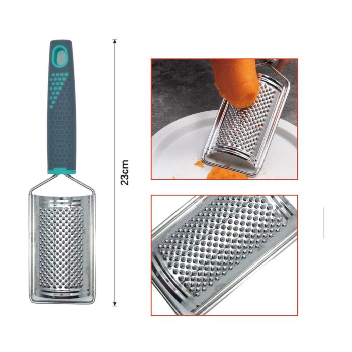 35473bb6-a2d5-4258-aa2c-74a4675a7ed0.jpg Rallador U con mango ergonómico gris para ingredientes delicados - Imagen 2