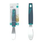 Cuchillo para untar mantequilla con mango gris de plástico (8.9 cm)