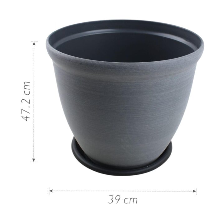 6114LS Maceta de plastico 47.2 x 39 cm - Imagen 2