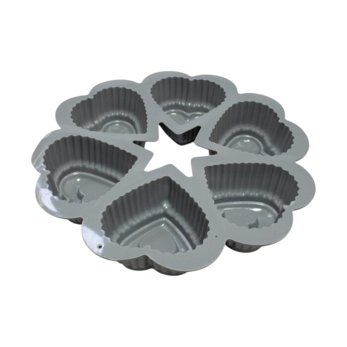 63992839 Molde de silicona diseño 6 corazones - 25×4.5 cm - Imagen 2