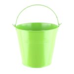 Cubo pequeño de hierro pintado 15.7x11x14 cm