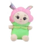 Conejo de peluche con motivo floral 18 cm - Imagen 3