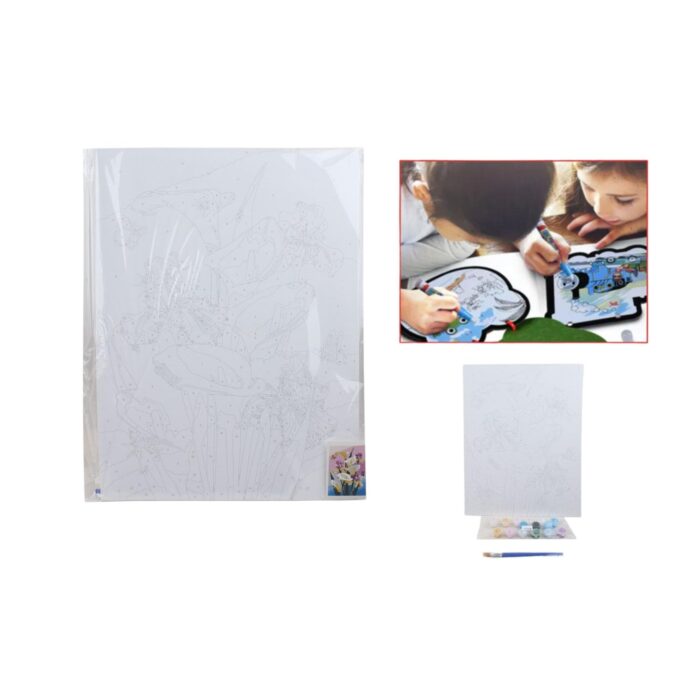 Tablero De Pintura al oleo 30x40Cm Con Pincel Y Pintura. - Imagen 1