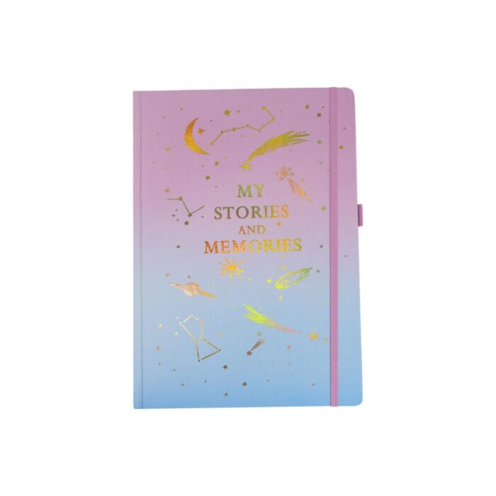 4 Cuadernos A4 "My Stories and Memories" con Diseño Cósmico - Imagen 6