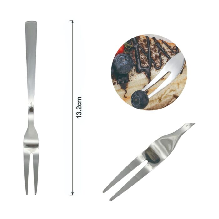 Tenedor para aperitivos con mango cuadrado 6PCS - Imagen 2