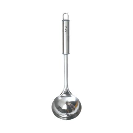 TXM29-50 Cucharon para sopa con mango ovalado 31.2X9CM