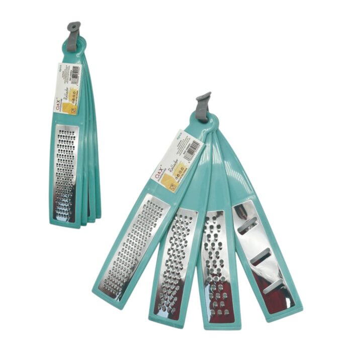 463ac25b-dfff-48e6-abf8-b11bcc513267.jpg Juego de 4 Ralladores Plásticos Versátiles para Cocina - Imagen 1