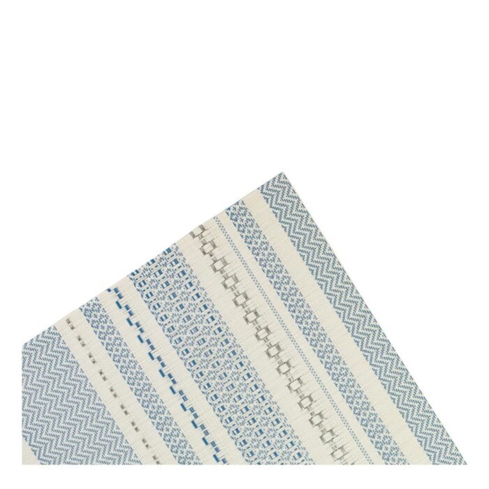 Set de 6 Individuales Rectangulares Zigzag con Acabado en Hilo Plateado (30x45 cm) - Imagen 10