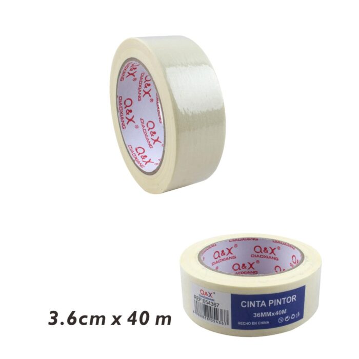 Cinta adhesiva masking tape 3.6 cm x 40 m - Imagen 2