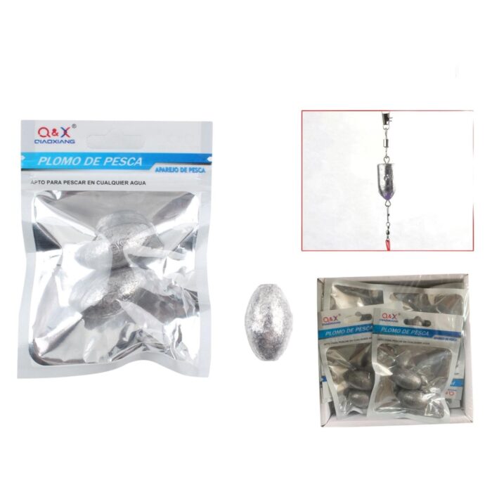 49308c64-5c2e-4913-b357-17c3fa0f194f.jpg Colgante De Plomo De Oliva 50G 2Pcs - Imagen 1