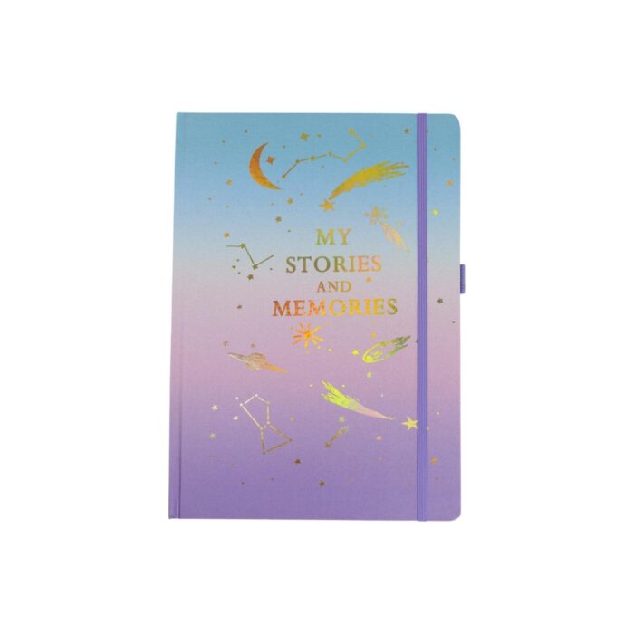 4 Cuadernos A4 "My Stories and Memories" con Diseño Cósmico - Imagen 3