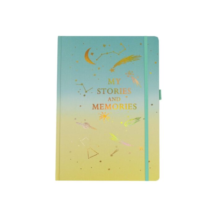 4 Cuadernos A4 "My Stories and Memories" con Diseño Cósmico - Imagen 4